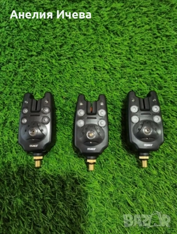 Комплект безжични водоустойчиви сигнализатори -3бр с батерии и куфар Osako, снимка 3 - Такъми - 51862864