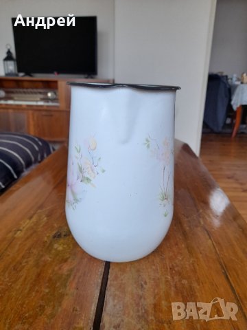 Стара емайлирана кана, снимка 2 - Други ценни предмети - 43156059