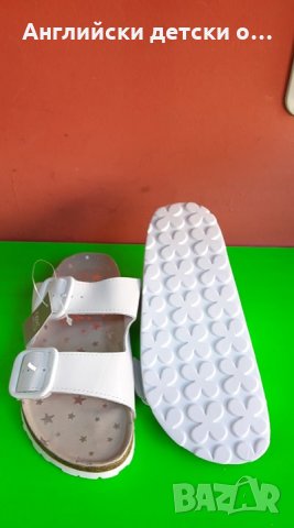 Английски детски чехли естествена кожа-ортопедични-NEXT , снимка 4 - Детски сандали и чехли - 28463000