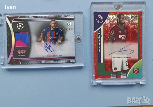 АВТОГРАФИ НА TOPPS ФУТБОЛ
