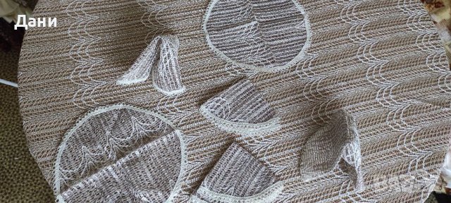 Кръгла покривка за маса., снимка 6 - Антикварни и старинни предмети - 37509322