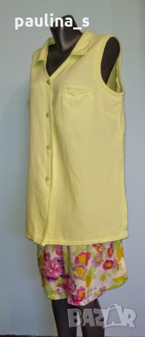 Комплект от риза тип туника и бермуди "P. S." company / голям размер, снимка 1 - Ризи - 26530492