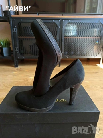 Дамски маркови велурени обувки, снимка 11 - Дамски обувки на ток - 53404918