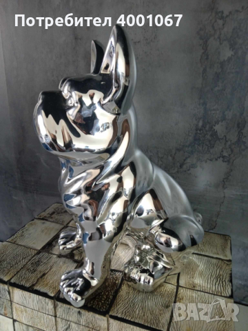 керамична статуя на куче,  30 см, от Холандия, снимка 3 - Статуетки - 44920437