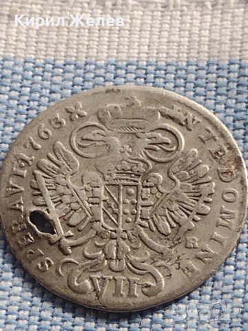 Сребърна монета 7 кройцера 1763г. Франц първи Свещена Римска Империя 13610, снимка 6 - Нумизматика и бонистика - 42969974