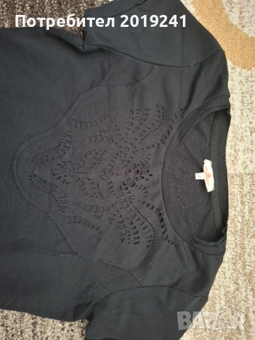 Черна плътна туника Sensation, снимка 3 - Туники - 53215043