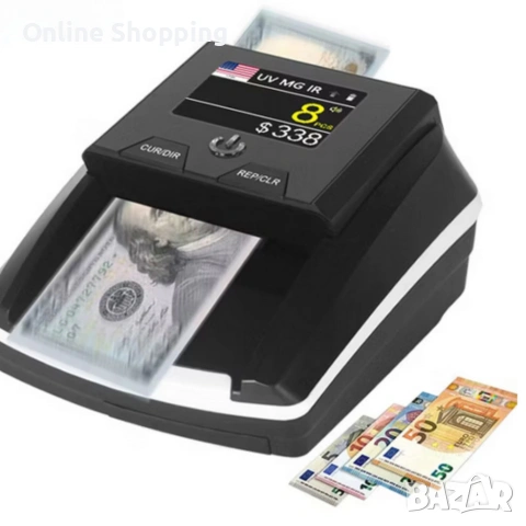 Автоматичен детектор за банкноти AL-136T – UV / MG / IR проверка с вградена акумулаторна батерия, снимка 9 - Други стоки за дома - 53383198