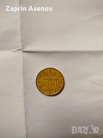 Продавам монета от 20 евроцента, снимка 2 - Рекламни табели - 53339503