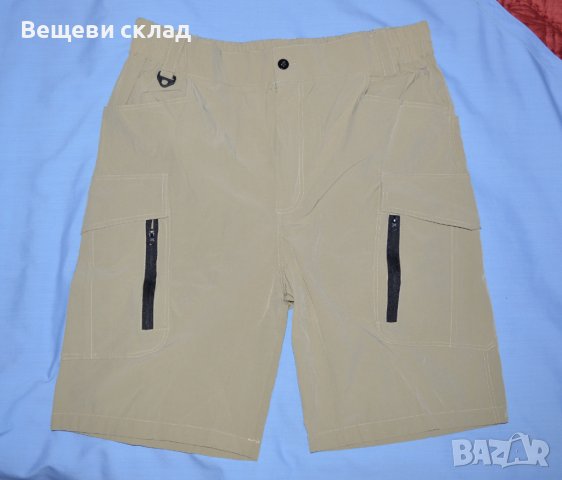 Къси мъжки бежови карго, тактически панталони леки L, снимка 3 - Къси панталони - 43850461
