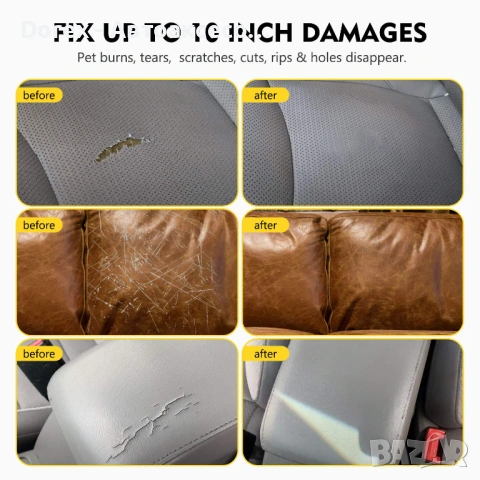 Ремонтен к-т за възстановяване на кожа Visbella, снимка 3 - Аксесоари и консумативи - 53581421