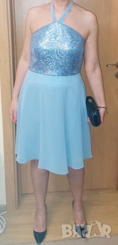 Официална нова рокля от шифон с пайети  , снимка 9 - Рокли - 40790423