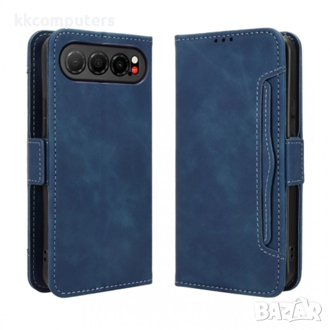 Защитен Кожен калъф Портфейл за ZTE nubia Air 5G- Магнитно затваряне, Стойка, вкл. Протектор, 5 Цвят, снимка 2 - Калъфи, кейсове - 52410879