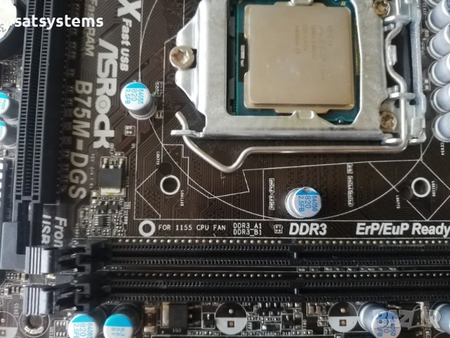 Дънна платка ASRock B75M-DGS Socket LGA1155, снимка 6 - Дънни платки - 43245577