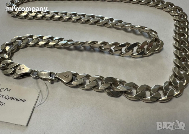 Сребърен синджир 83.4гр.56см., снимка 3 - Колиета, медальони, синджири - 53354754