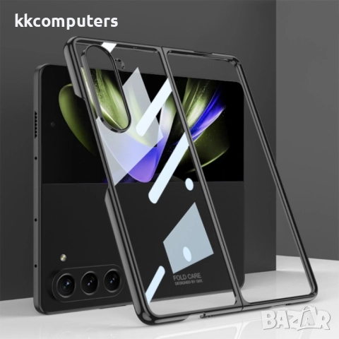 Samsung Galaxy Z Fold5 Electroplating PC Калъф и Протектор, снимка 5 - Калъфи, кейсове - 52382190