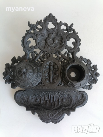 Немска чугунена мастилница от  "Moritz Müller", снимка 2 - Антикварни и старинни предмети - 51756753