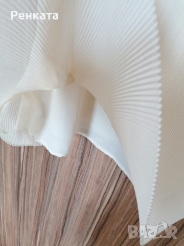 Уникална Рокля цвят шампанско, снимка 6 - Рокли - 36510291