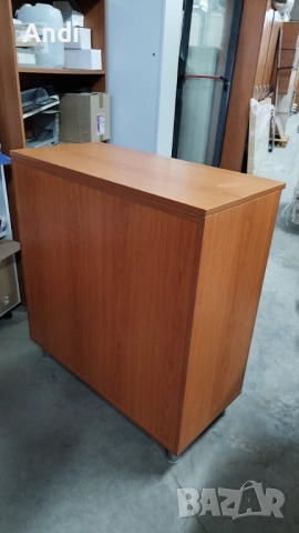 Офис шкаф със заключване - шкафче за обувки или дрехи 86/42/93см череша, снимка 4 - Шкафове и рафтове - 52870337