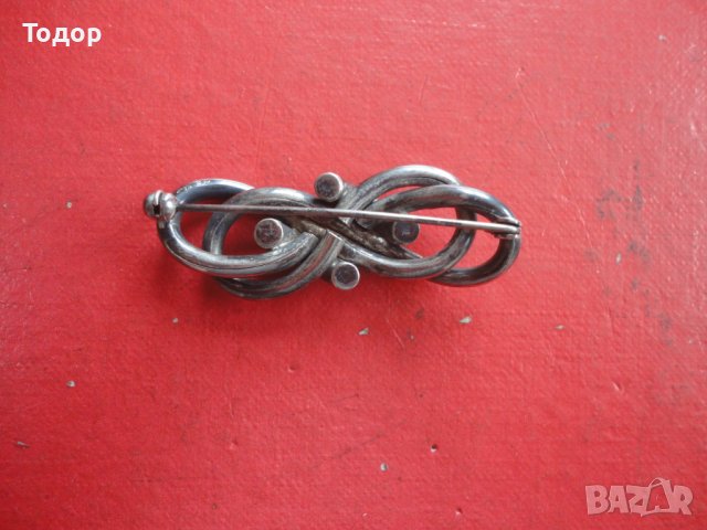 Невероятна сребърна брошка  Арт Деко 835 , снимка 5 - Други - 39945879