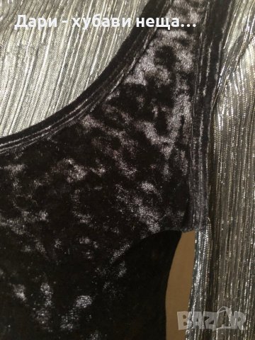 Черна рокля “Indiska” от еластичен плюш 🍀❤️S, M❤️🍀арт.191, снимка 2 - Рокли - 38815893