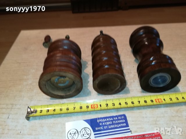 мелница солница-3бр дърво/метал от германия 0411211800, снимка 8 - Антикварни и старинни предмети - 34697205