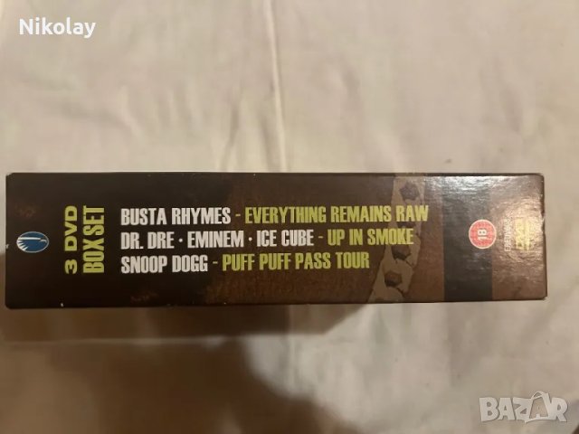 3 DVD BOX SET Рап, хип хоп BUSTA RHYMES, DR. DRE, EMINEM, ICE CUBE, SNOOP DOGG vintage 2006 класика , снимка 4 - DVD дискове - 48491877