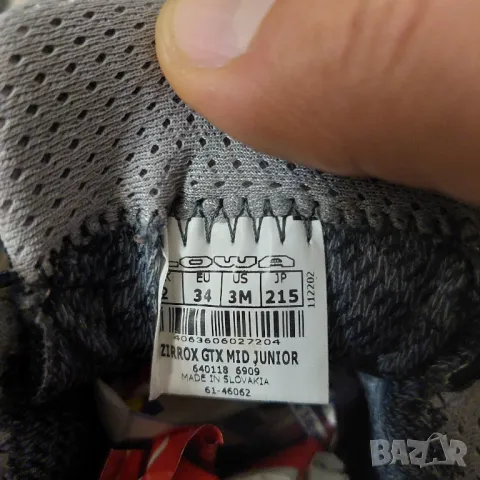 LOWA ZIRROX GTX MID номер 34. Детски водоустойчиви обувки / боти, снимка 8 - Бебешки боти и ботуши - 48838403