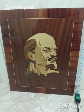Картина Ленин интарзия 