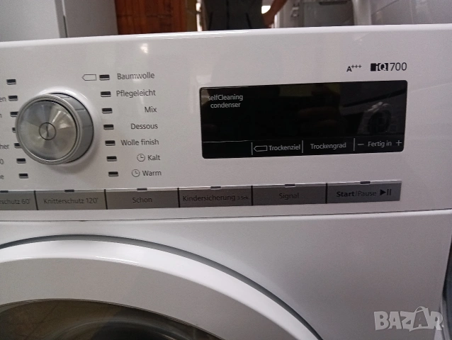 като нова сушилня с термопомпа Сименс Siemens IQ700 A+++ 8кг 2 години гаранция!, снимка 3 - Сушилни - 53472646