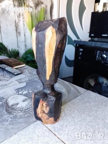 Женска фигура от африканско черно дърво, снимка 3 - Статуетки - 51787327
