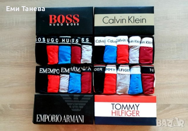 Луксозни  мъжки боксерки CALVIN KLEIN, BOSS, TOMI, ARMANI , снимка 10 - Бельо - 37403362