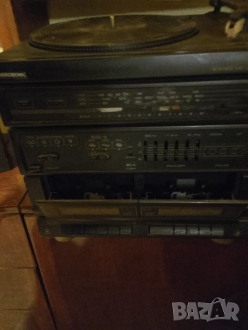 Радиокасетофон ,с две касети, грамофон, две отделни тонколони  "Mekosonik", снимка 2 - Аудио касети - 52697940