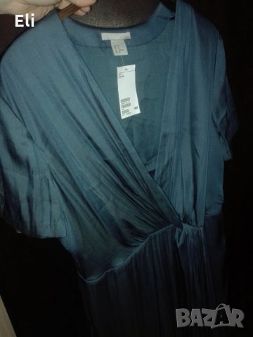 Официална сатенена рокля Н&М, снимка 8 - Рокли - 11571574