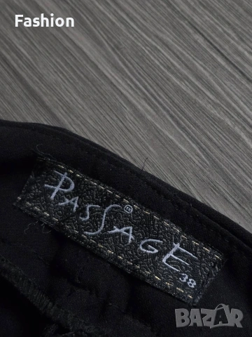 Жесток чер дамски панталон с капси, снимка 5 - Панталони - 53141701