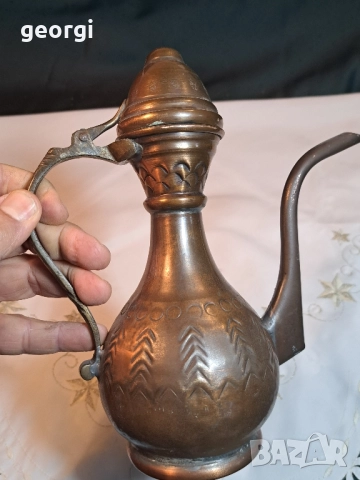 меден ибрик 28/4, снимка 5 - Антикварни и старинни предмети - 51916750