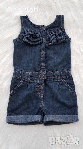 Дънков гащеризон 12-18 месеца, снимка 2 - Бебешки гащеризони - 33656184