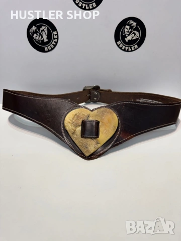 Дамски VINTAGE колан от естествена кожа.103см, снимка 2 - Колани - 53136435