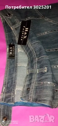 Дамска Дълга Дънкова Пола М Л , снимка 3 - Поли - 50441142