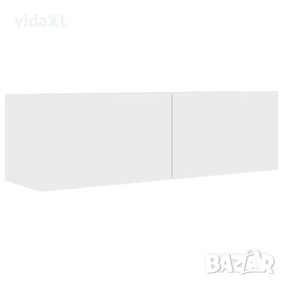 vidaXL ТВ шкаф, бял, 100x30x30 см, инженерно дърво(SKU:801481), снимка 1 - Шкафове - 49410090