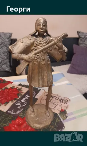 Бронзова статуетка-5, снимка 5 - Декорация за дома - 50111990