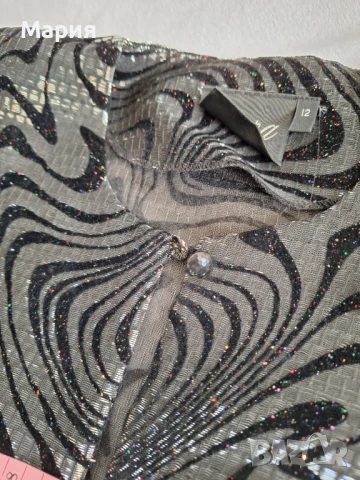 Елегантно сако с брокат М - 10 лв, снимка 4 - Сака - 51184087