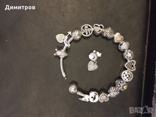 Сребърни гривни PANDORA и чармове .New collections2020, снимка 12 - Гривни - 19956585