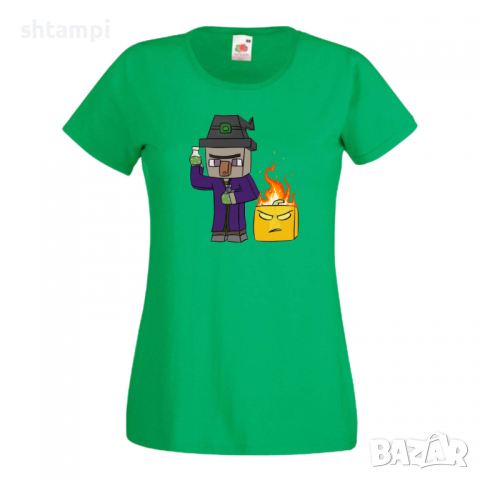 Дамска тениска Minecraft Witch майнкрафт Minecraft,Игра,Забавление,подарък,Изненада,Рожден Ден., снимка 9 - Тениски - 36521372