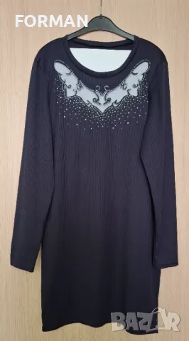 Тъмносиня рокля, снимка 4 - Рокли - 49804662