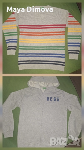 Benetton пуловер и суитчър 168см