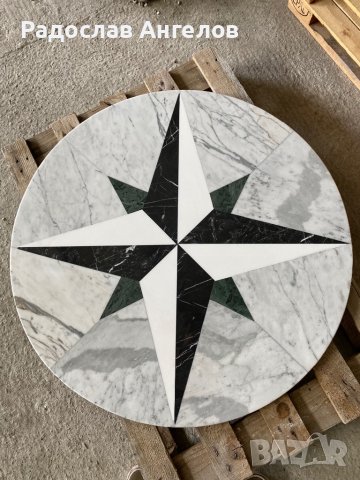 Мраморна шахматна маса , снимка 6 - Маси - 37224616