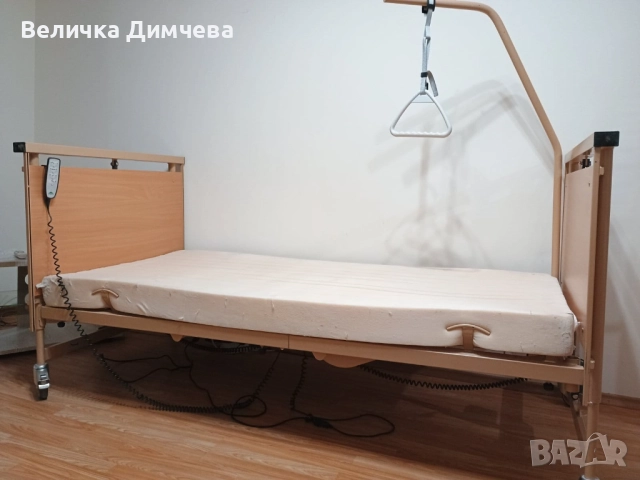 Продавам немско електрическо болнично легло+подаръци., снимка 2 - Други - 52635173
