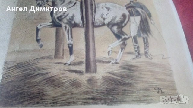 Стара литография Colonel Margot, снимка 8 - Антикварни и старинни предмети - 35019339