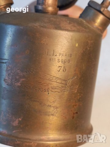 Стара френска бензинова горелка , снимка 3 - Антикварни и старинни предмети - 38862312