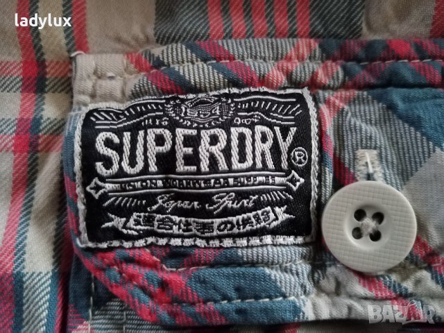 SuperDry, Оригинална Мъжка Риза, Размер S. Код 1889, снимка 9 - Ризи - 38135264